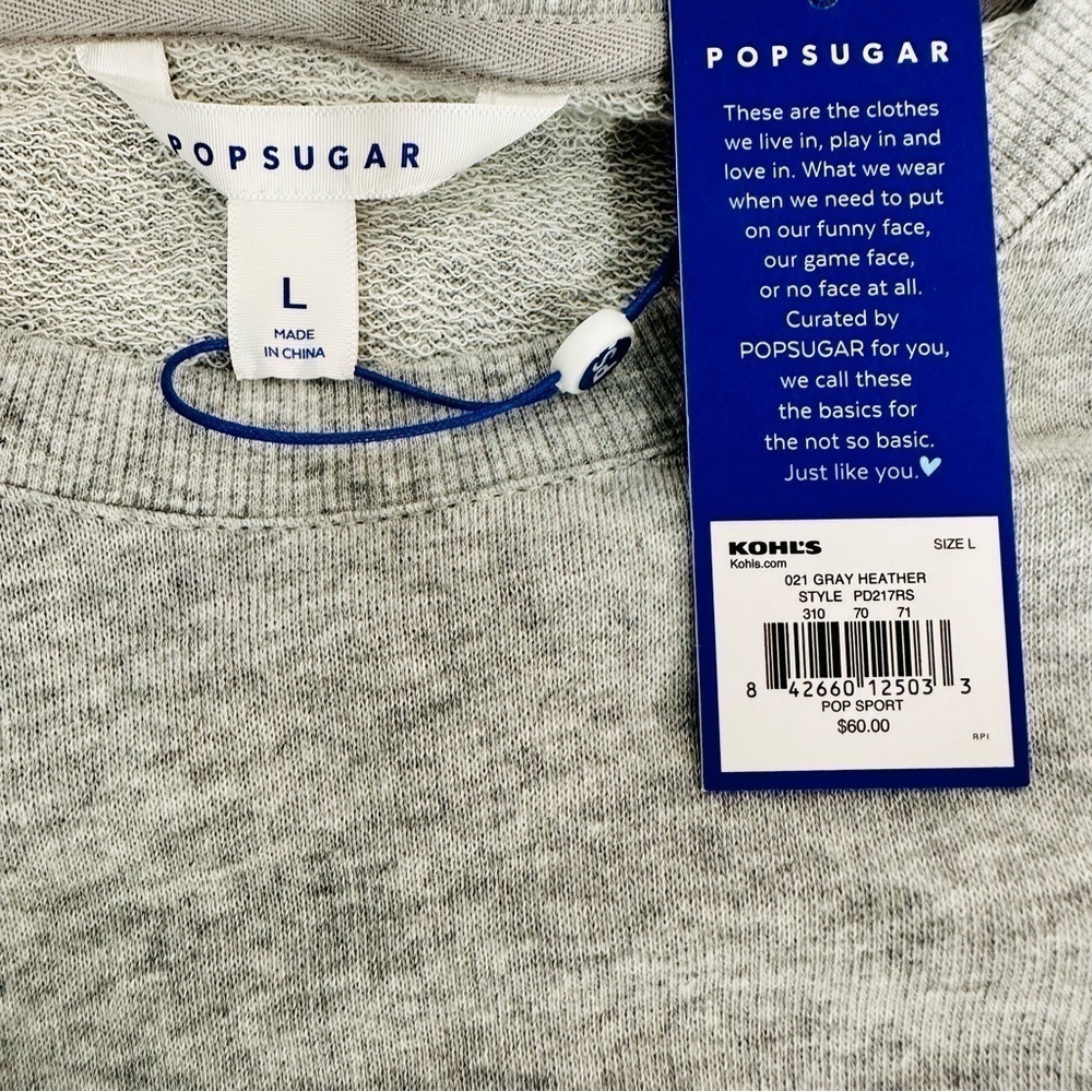 NWT - POPSUGAR Heather Gray Women’s Quarter Sleeve Midi Dress - Size: Large - Picture 4 of 7